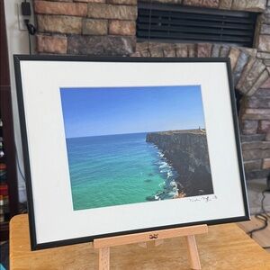 Framed Coastal Landscape Photograph